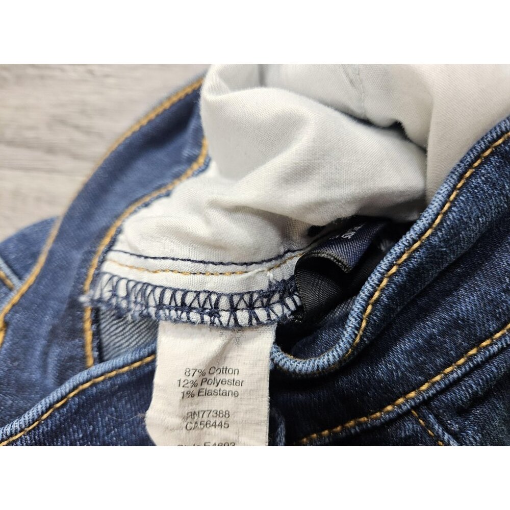 J.Crew Jeans Womens 25 Blue Dark Wash Stretch Mid Rise Skinny Denim Casual - Picture 5 of 10